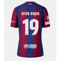 Barcelona Vitor Roque #19 Heimtrikot 2023-24 Kurzarm